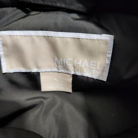 Michael Kors Women LP Army Green Down Quilted Puffer Winter Coat - Picture 9 of 14